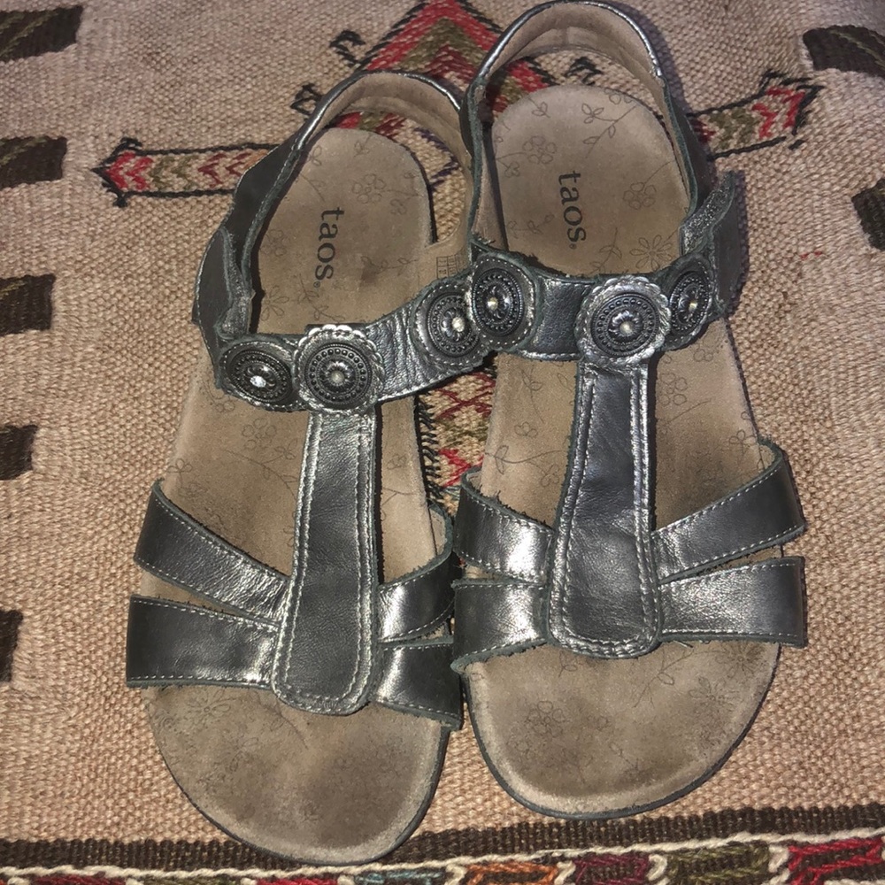 Taos metallic embellished sandals